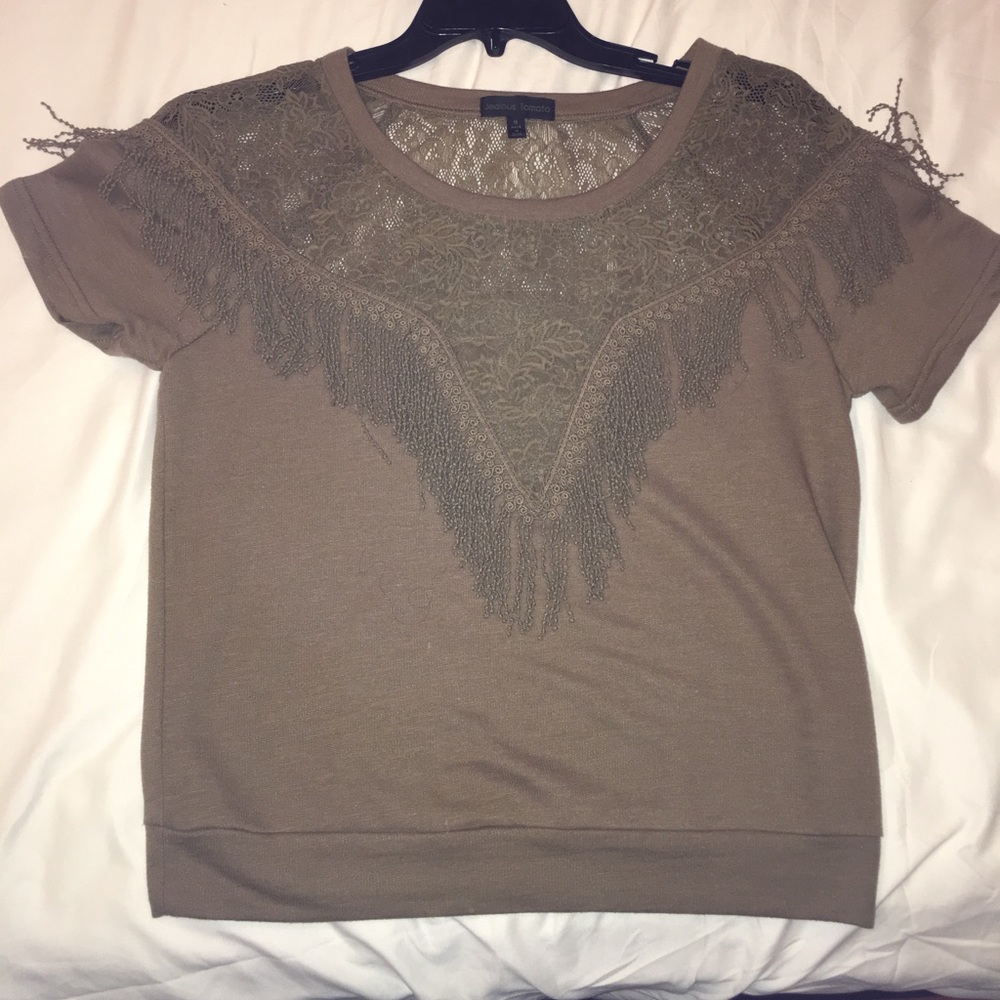 Unique crop sweater